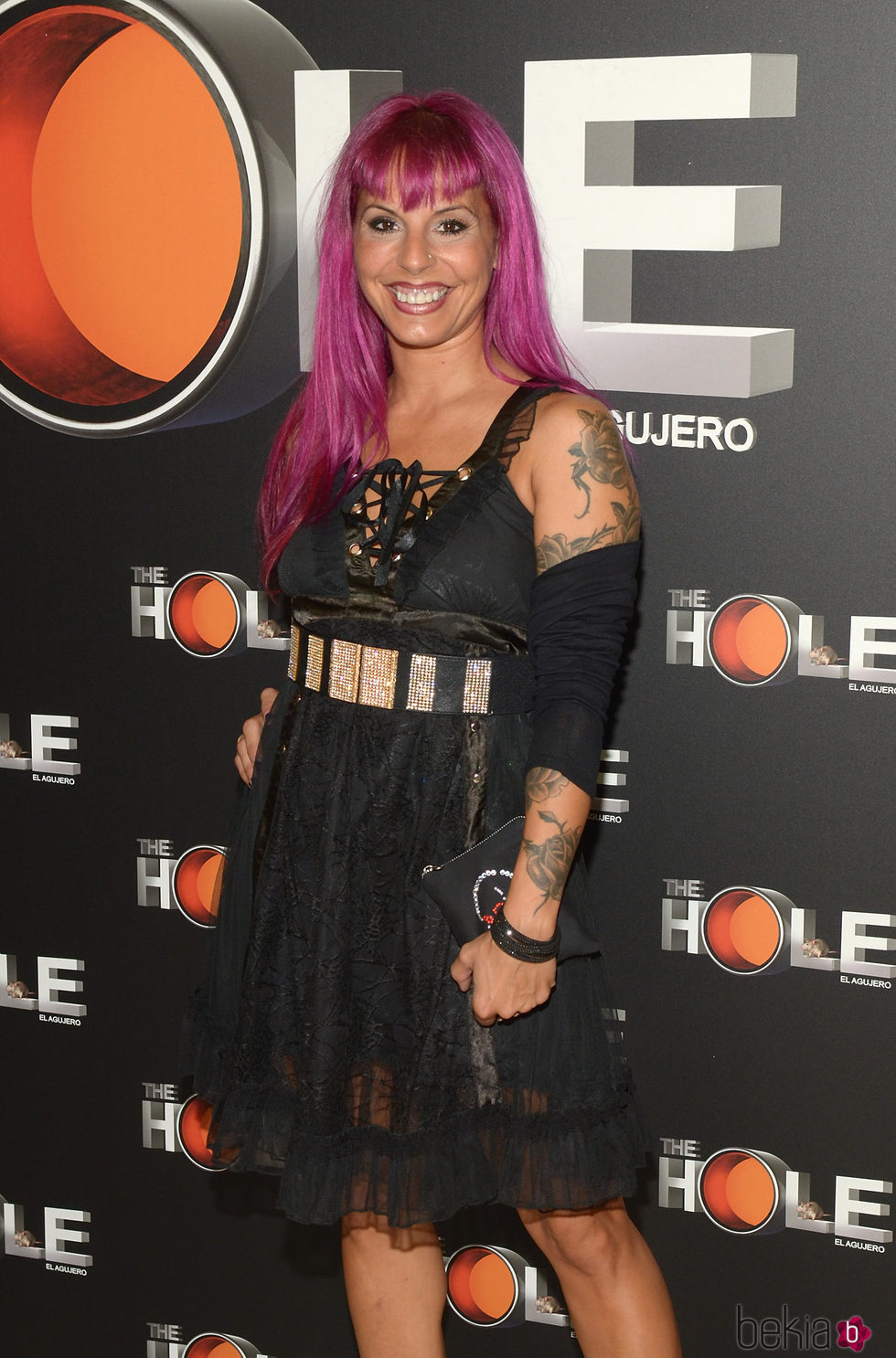 Chiqui Martí en el photocall de la obra de teatro 'The hole'