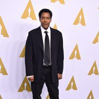 Denzel Washington en el almuerzo de los nominados a los Oscar 2017