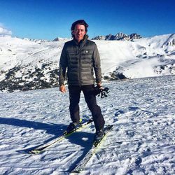 Nicolás Vallejo-Nágera disfrutando de la nieve en Andorra