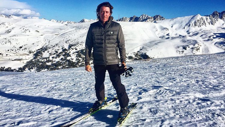 Nicolás Vallejo-Nágera disfrutando de la nieve en Andorra