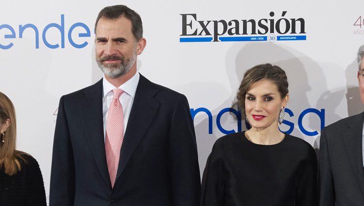 Los Reyes Felipe y Letizia en el 30 aniversario de Expansión