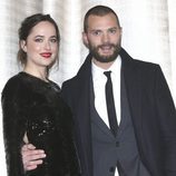 Jamie Dornan y Dakota Johnson promocionando 'Cincuenta Sombras Más Oscuras' en Hamburgo