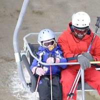 Pau Donés esquiando en Baqueira Beret