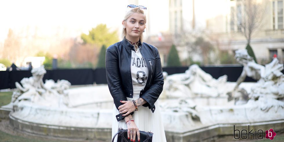 Paris Jackson en la semana de la moda de París de 2017