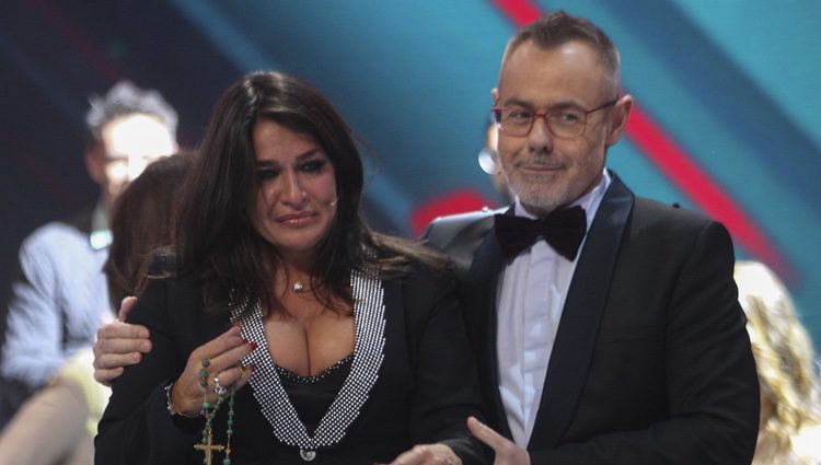 Aída Nizar junto a Jordi González el día de su expulsión en 'GH VIP5'