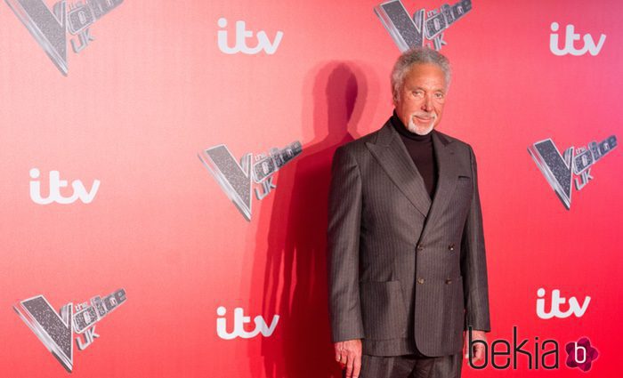 Tom Jones en la presentación del programa 'La voz' en Reino Unido