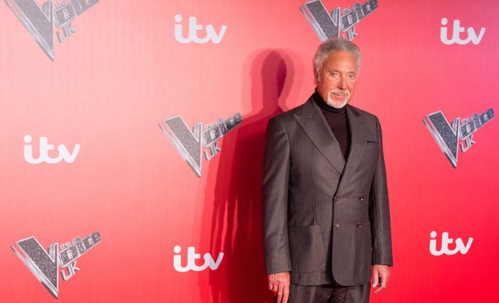 Tom Jones en la presentación del programa 'La voz' en Reino Unido