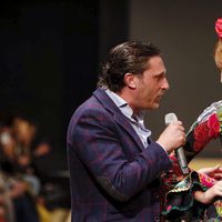 Alba Carrillo y Juan Peña en el desfile flamenco de Pol Núñez de Jerez