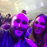 Kiko Rivera e Irene Rosales en el concierto de Isabel Pantoja