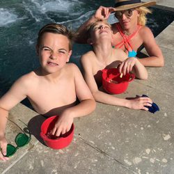 Britney Spears junto a sus hijos Sean y Jayden