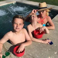 Britney Spears junto a sus hijos Sean y Jayden