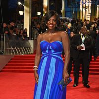 Viola Davis en la alfombra roja de los Premios Bafta 2017