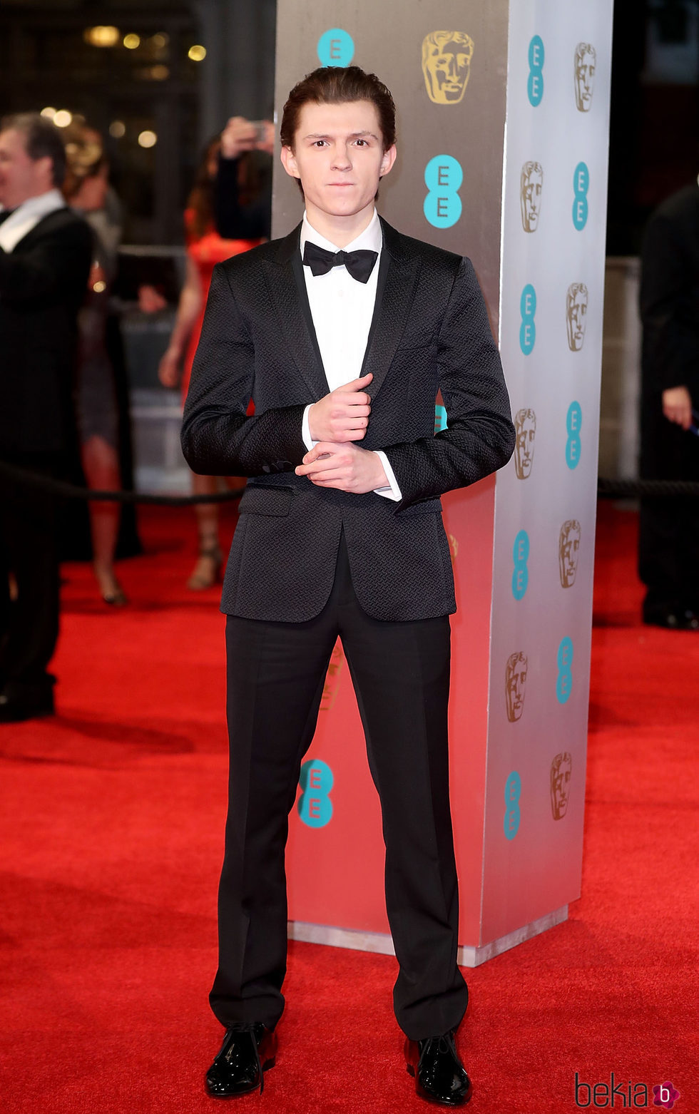 Tom Holland en la alfombra roja de los Premios Bafta 2017