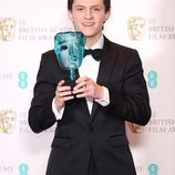 Tom Holland con su galardón los Premios Bafta 2017