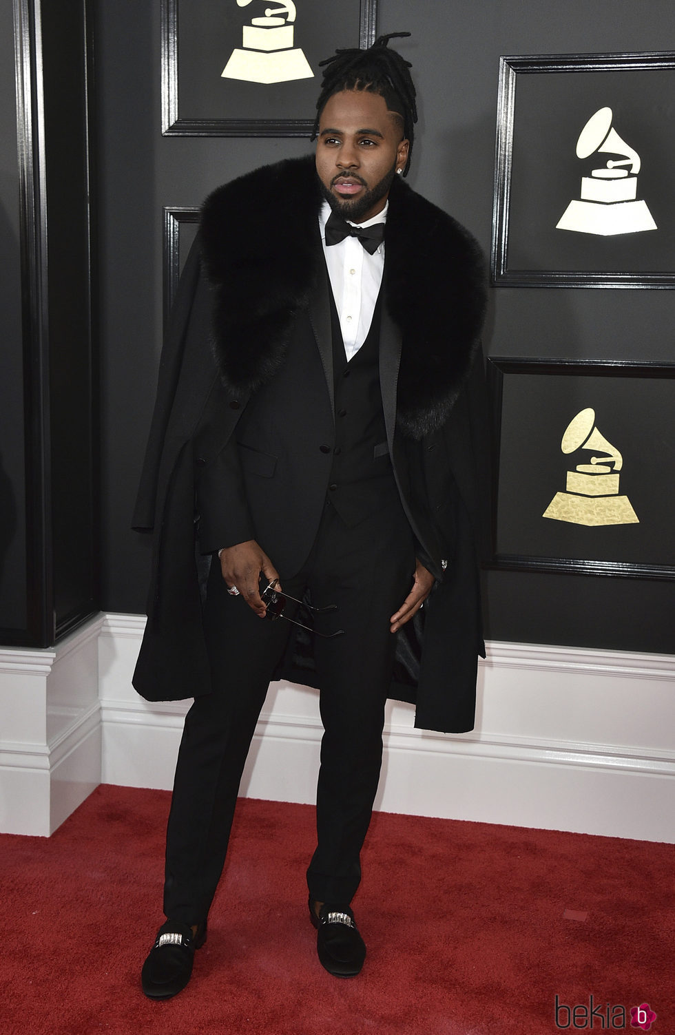 Jason Derulo en la alfombra roja de los Premios Grammy 2017