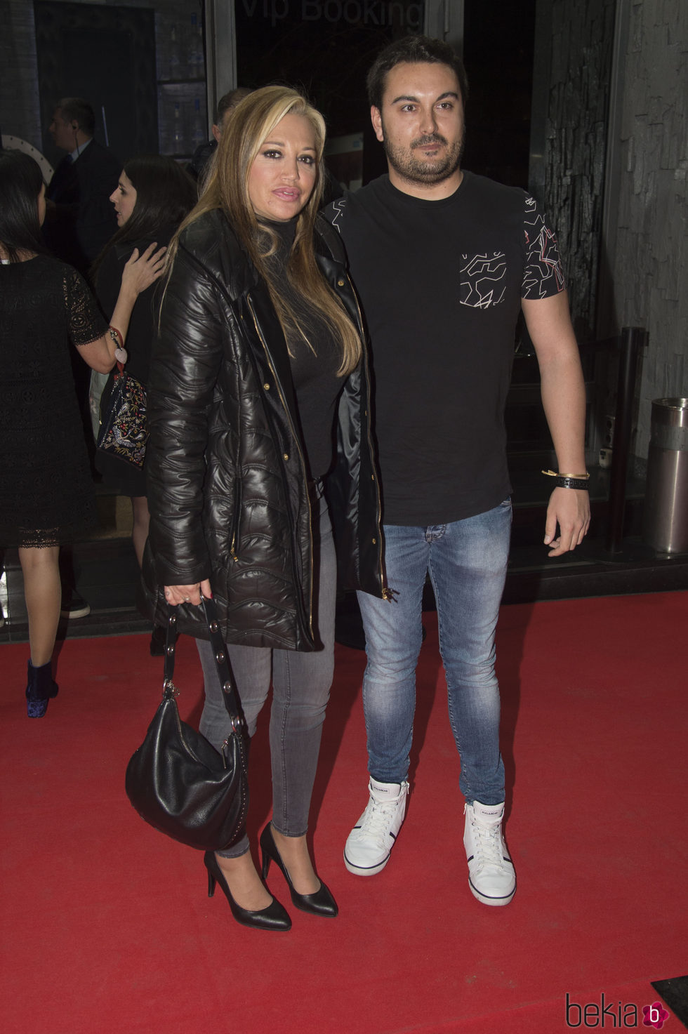 Belén Esteban y su novio Miguel Marcos en la fiesta del 10 aniversario de La Fábrica de la Tele