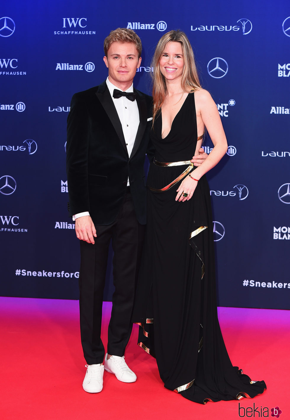 Nico Rosberg y Vivian Rosberg en los Premios Laureus 2017