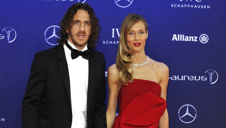 Carles Puyol y Vanesa Lorenzo en los Premios Laureus 2017