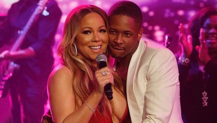 Mariah Carey junto al rapero YG en su reaparición en 'El Show de Jimmy Kimmel'