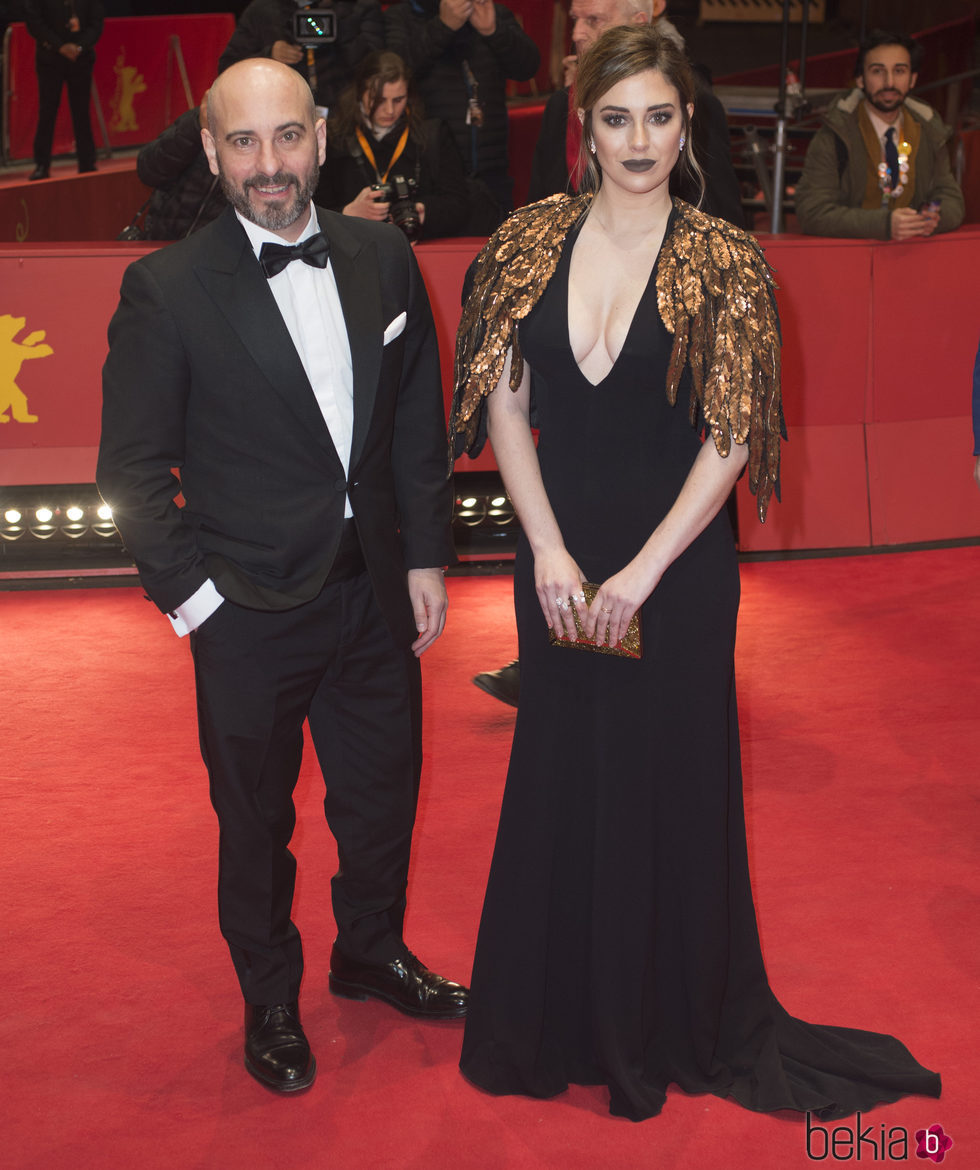 Jaime Ordóñez y Blanca Suárez en la presentación de 'El Bar' en la Berlinale 2017