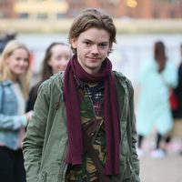 Thomas Brodie Sangster en el set de rodaje de 'Love Actually 2'