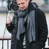 Liam Neeson en el set de rodaje de 'Love Actually 2'