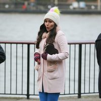 Olivia Olson en el set de rodaje de 'Love Actually 2'