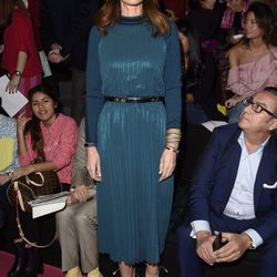 Mariló Montero en el front row del desfile de Ágatha Ruiz de la Prada en Madrid Fashion Week otoño/invierno 2017/2018