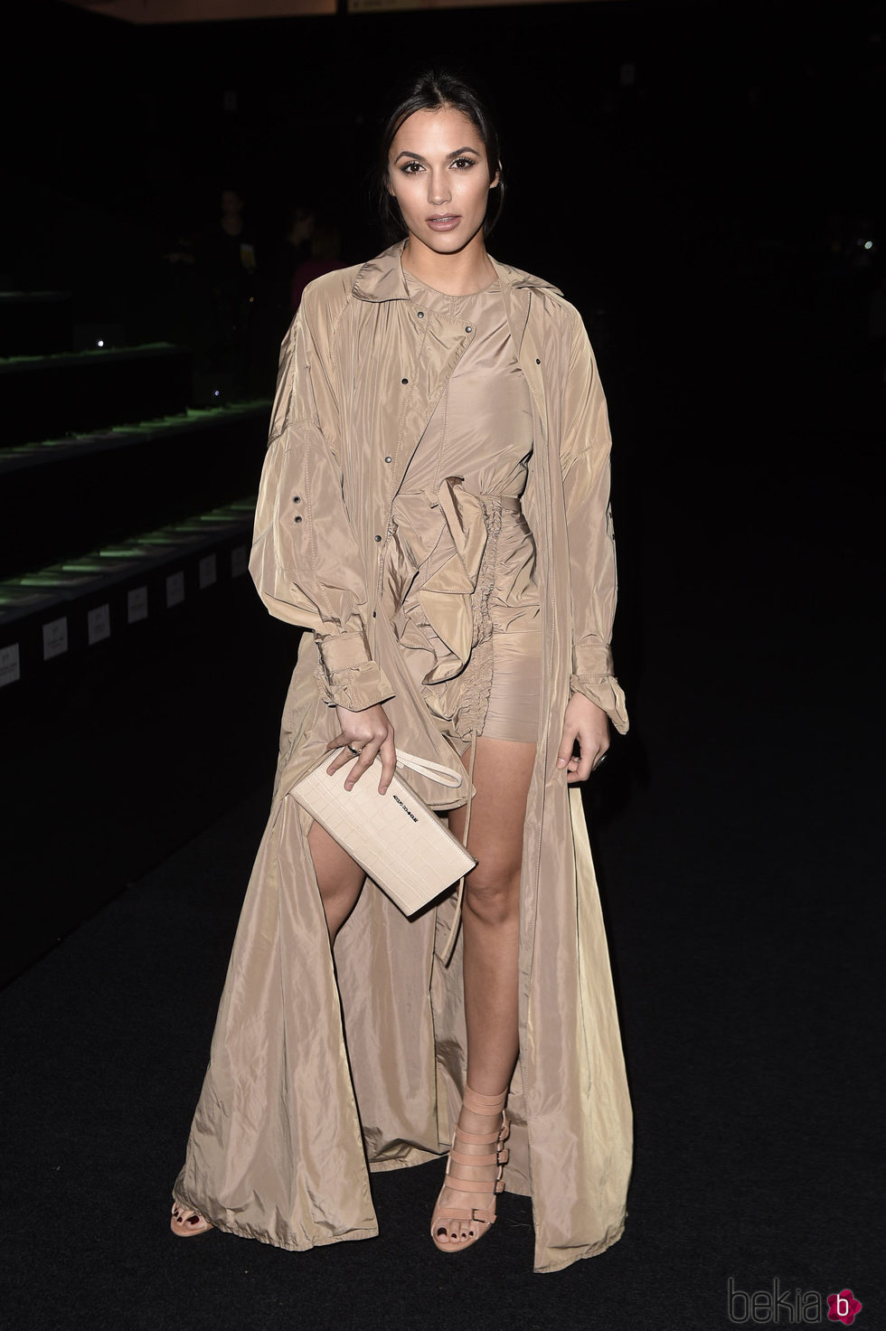 Michelle Calvo en el front row del desfile de Juan Vidal en Madrid Fashion Week otoño/invierno 2017/2018