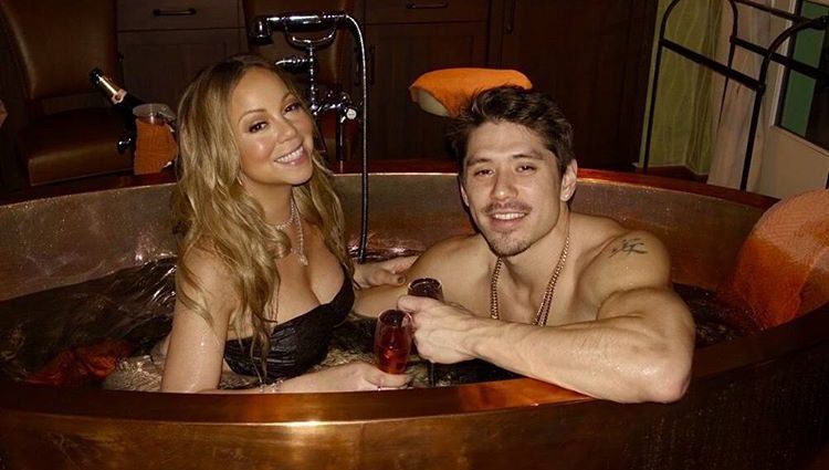 Mariah Carey y su novio Bryan Tanaka celebrando San Valentín