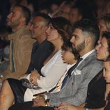 Luis Rollán, Raquel Bollo y sus hijos en el concierto de Isabel Pantoja en Barcelona