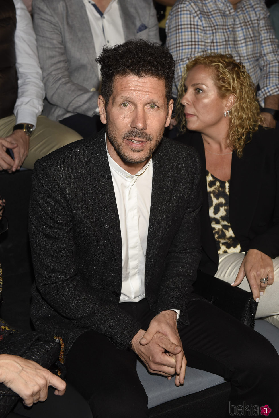 Cholo Simeone en el desfile de la firma Custo Barcelona en la Madrid Fashion Week 2017/2018