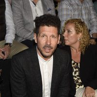 Cholo Simeone en el desfile de la firma Custo Barcelona en la Madrid Fashion Week 2017/2018