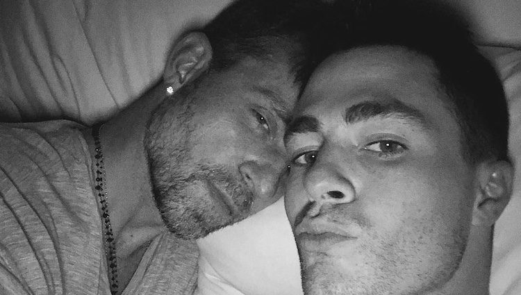 Colton Haynes junto a su pareja el diseñador Jeff Leatham