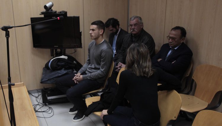 Lucas Hernández en el juicio por violencia de género contra su pareja