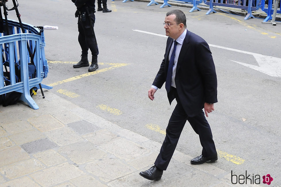 Manuel González Peeters a su llegada a la vistilla para tomar medidas cautelares contra Iñaki Urdangarín y Diego Torres