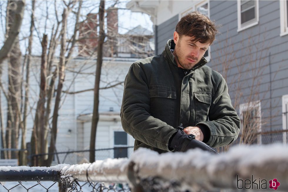 Casey Affleck en su papel de Lee Chandler en 'Manchester frente al mar'