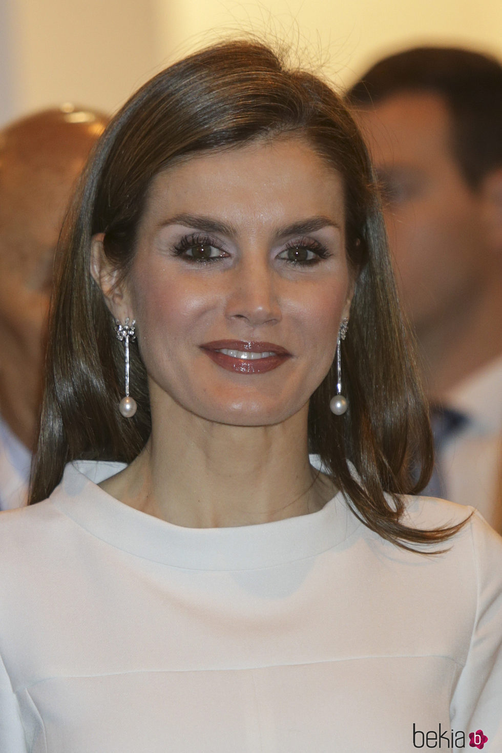 La Reina Letizia con los pendientes que llevó la Infanta Elena en su boda