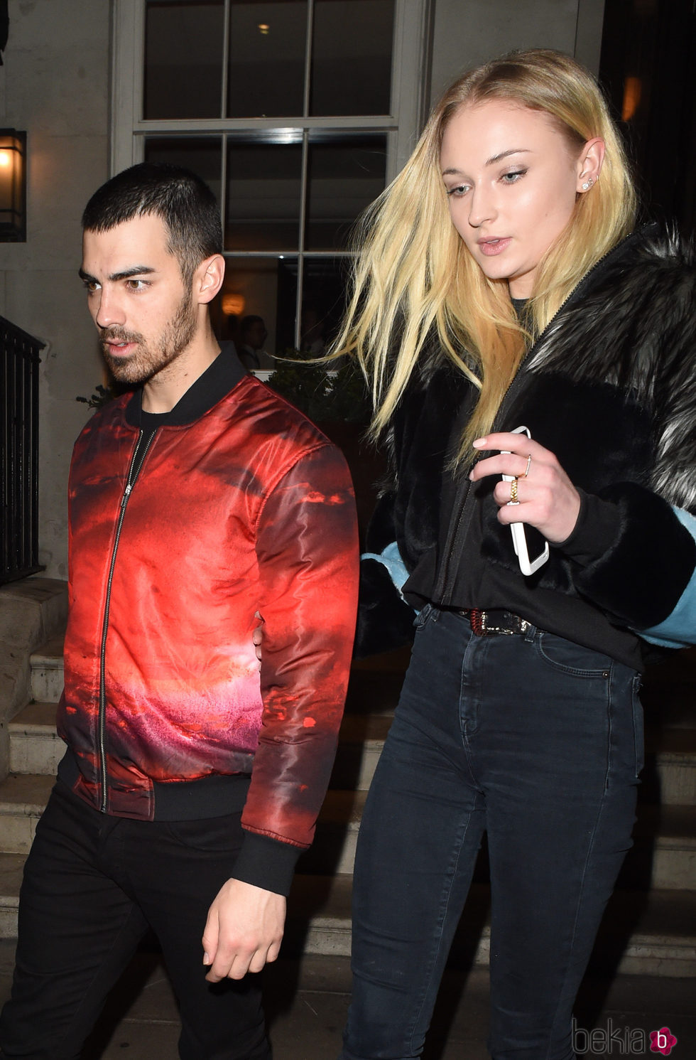 Sophie Turner y Joe Jonas celebrando el cumpleaños de ella en Londres