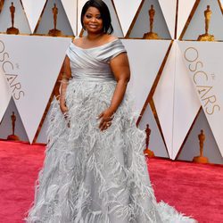 Octavia Spencer en la alfombra roja de los Premios Oscar 2017