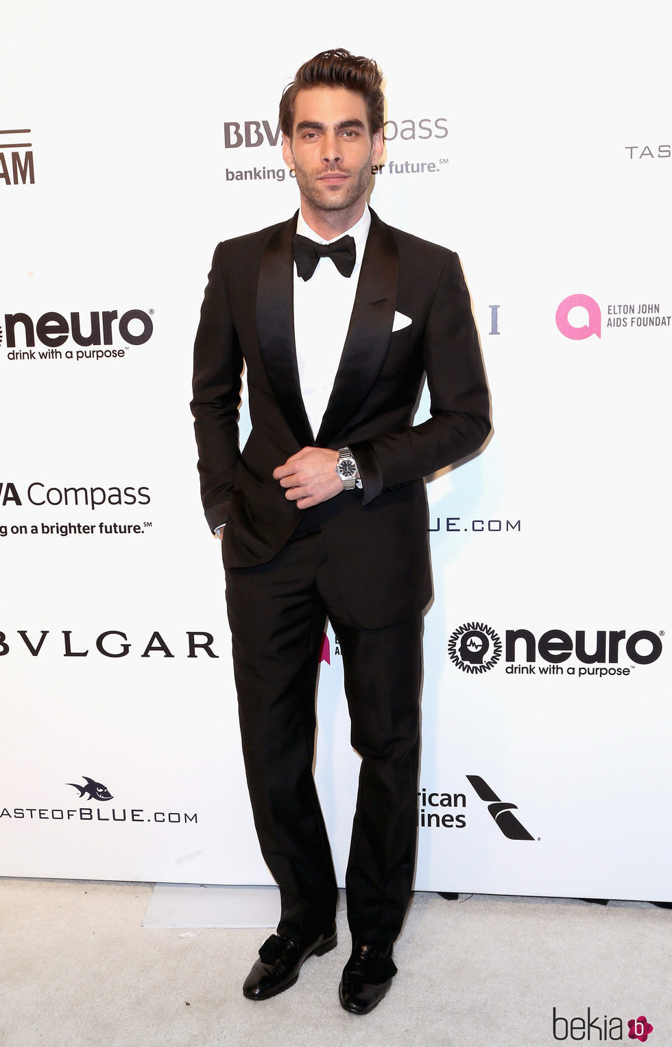 Jon Kortajarena en la fiesta de la Fundación Elton John por los Premios Oscar 2017