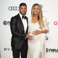 Ciara y Russell Wilson en la fiesta de la Fundación Elton John por los Premios Oscar 2017