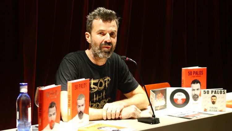 Pau Donés en la presentación de su nuevo disco '50 palos' en Barcelona