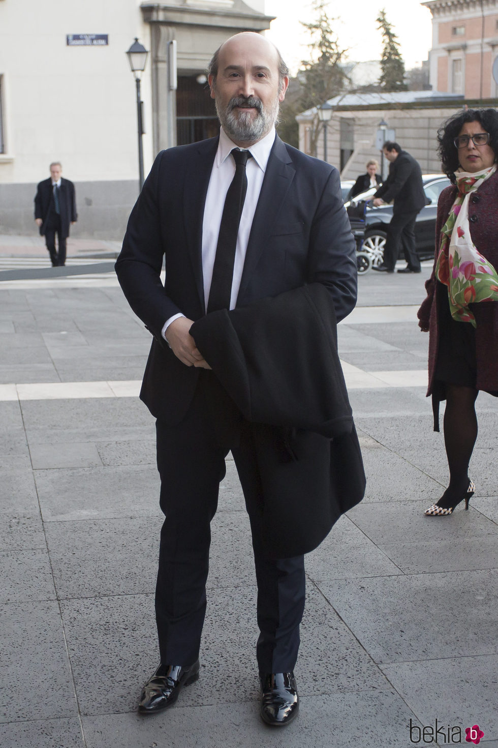 Javier Cámara llegando a la entrega de la Gran Cruz de la Orden Civil de Alfonso X el Sabio