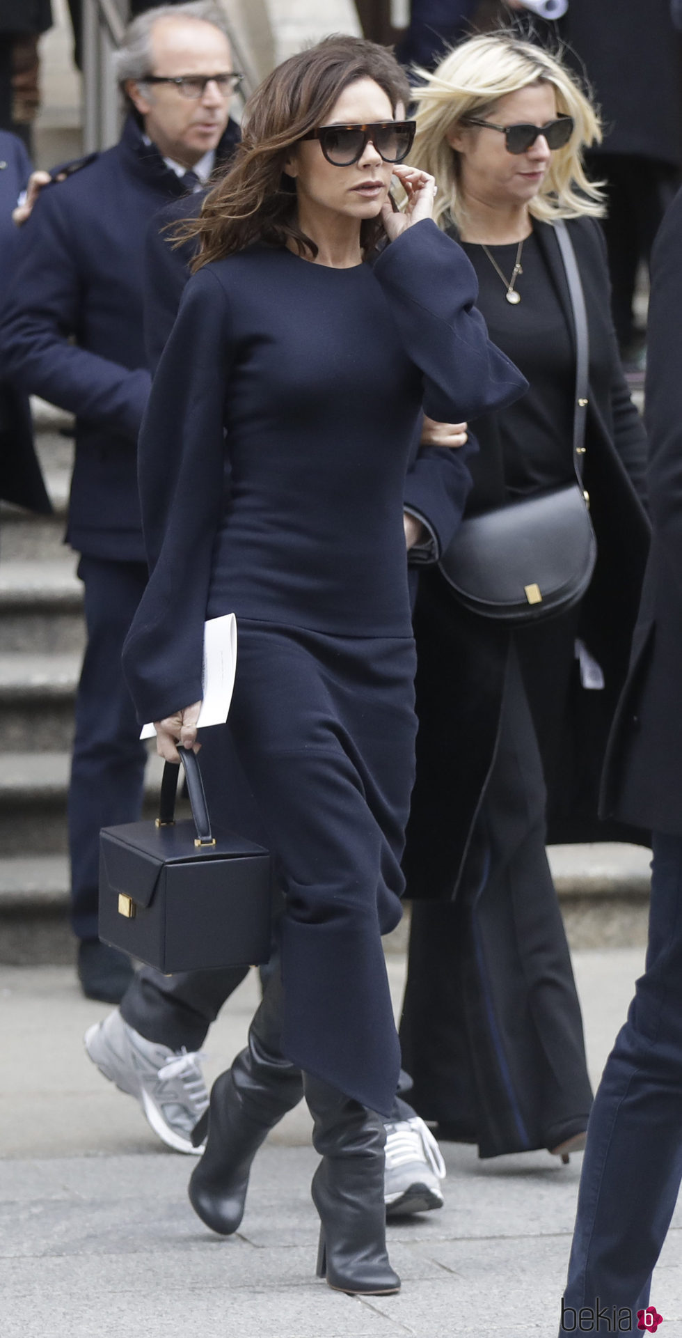 Victoria Beckham en el funeral de Franca Sozzani en Milán