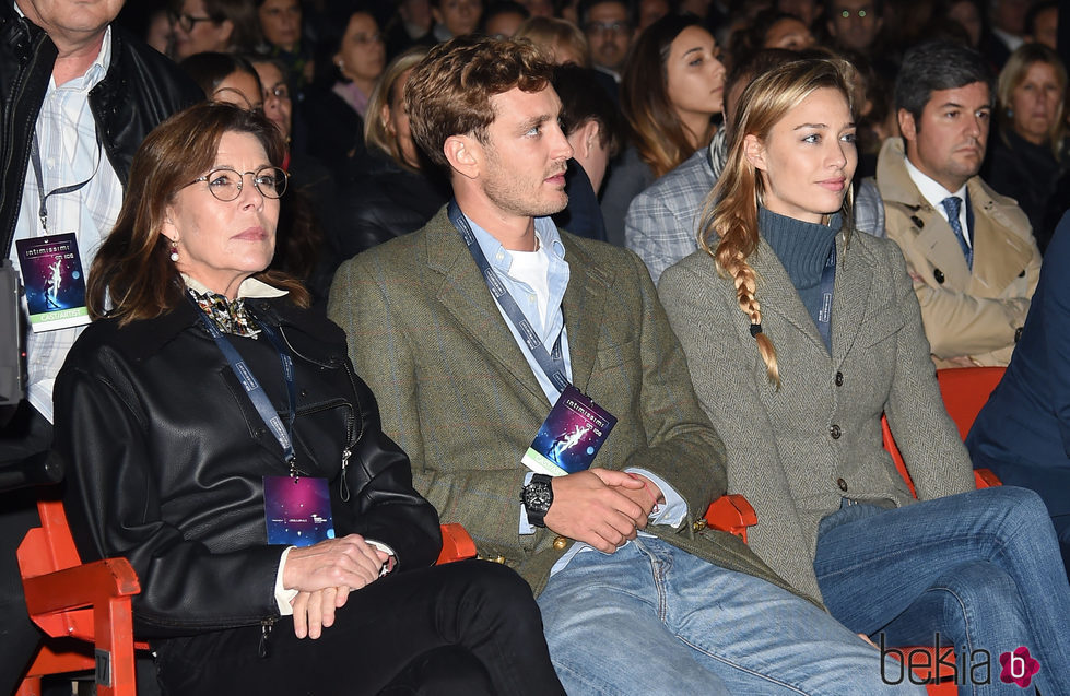 Carolina de Mónaco, Pierre Casiraghi y Beatrice Borromeo