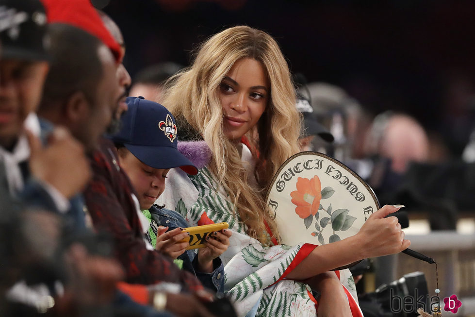 Beyoncé disfrutando junto a su marido Jay-Z y su hija Blue Ivy