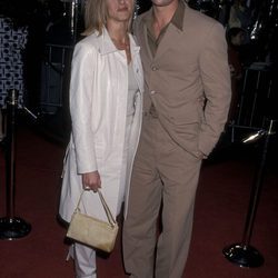 Jennifer Aniston y Brad Pitt en la premiere de 'The Mexican'