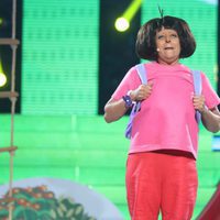 Yolanda Ramos imitando a Dora La Exploradora en la segunda semifinal de 'Tu cara me suena 5'