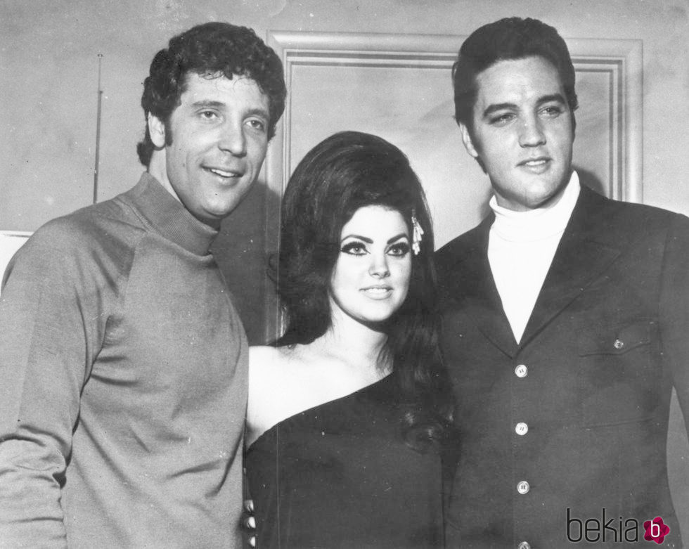 Tom Jones, Priscilla y Elvis Presley juntos en Las Vegas